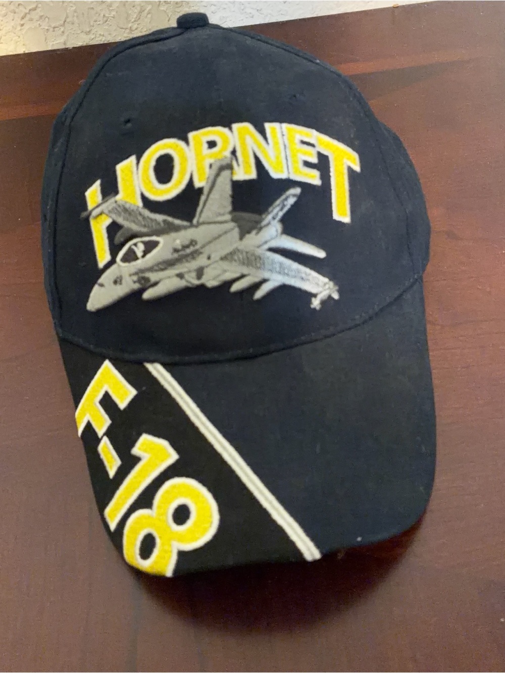 Military Airplane Baseball Hat - Black, Blue and Olive Camouflage Set - Picture 3 of 15